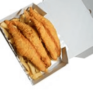 3 Lrg Cod & 1 Lrg bag Chips