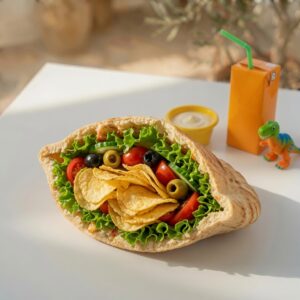 Chips & Salad in Pita