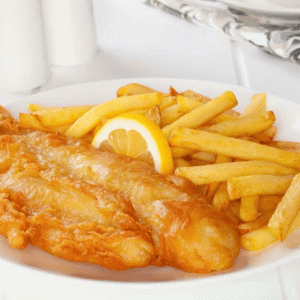 Sea bass & Chips